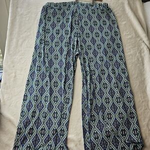 Fashion to Figure Beach Pants Womens 2x Harem Flowy Lightweight Tribal size